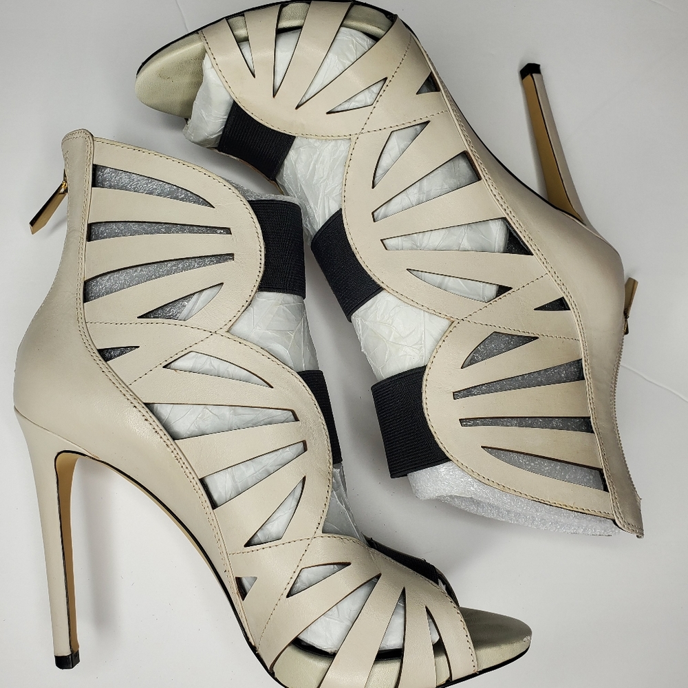 Guess Aela Ivory Leather stiletto sandal 10